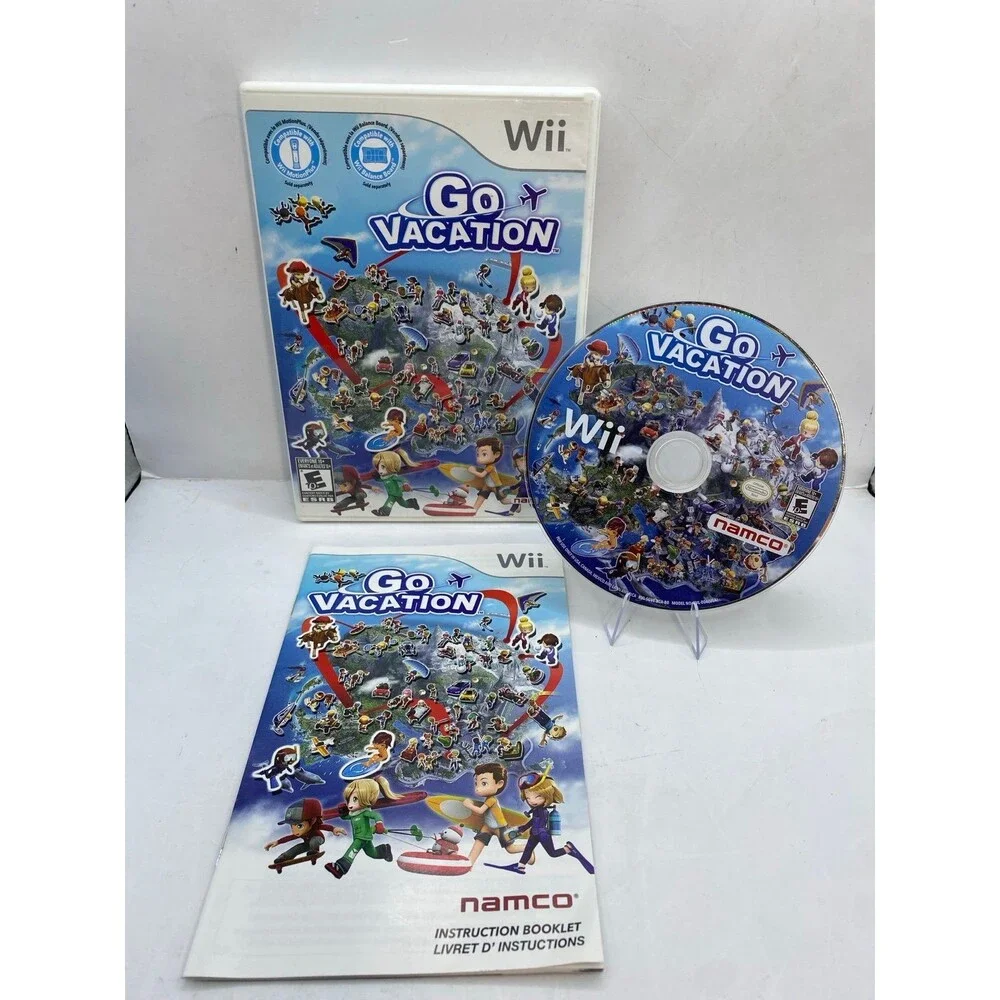 Wii Go Vacation Video Game with Manual